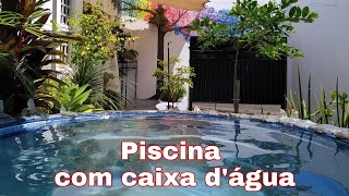 piscina com Caixa dágua passo a passo [upl. by Ajssatsan]