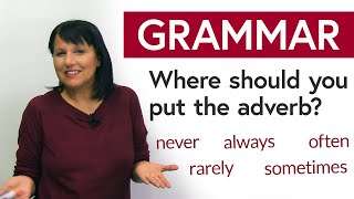 English Grammar Hack Where should you put the adverb [upl. by Orodoet]