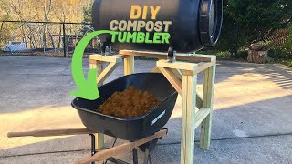 DIY Compost Tumbler  PART 1  Building The Frame [upl. by Alyel843]