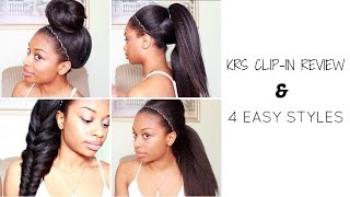 4 EASY STYLES ft KnappyHair Extensions [upl. by Martinic901]