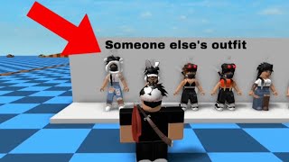 This roblox game allows you to see someone else’s outfits  Roblox [upl. by Ayomat]