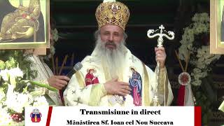 Transmisiune în direct Sf Liturghie de la Mănăstirea Sf Ioan cel Nou Suceava  Hramul Sf M Mc [upl. by Tallbott]