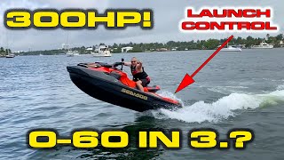 INSANE SPEED  The Quickest PWCJet Ski you can buy  SEADOO RXTX 300 Review  060 MPH 14 Mile [upl. by Attolrac]