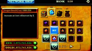 Zenonia 4 android cheats [upl. by Aihsotal]