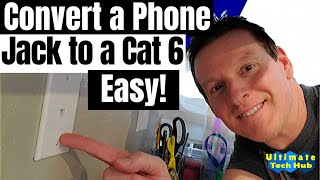 CONNECT CAT6 CABLE TO JACK  HOW TO [upl. by Yerdua]