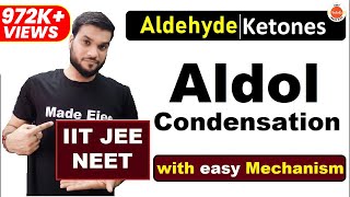 L30 Aldol Condensation  with Mechanism  Aldehyde ketones Chemical Rxn  NEET JEE [upl. by Dyl]