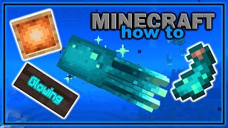 How to Use Glow Ink Sacs Glowing Text amp Glow Item Frames 118  Easy Minecraft Tutorial [upl. by Rufford293]