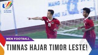 INDONESIA VS TIMOR LESTE 41  31ST SEAGAMES 2021 [upl. by Witty]