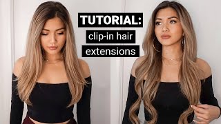 clip in remy hair extensions tutorial ft maxfull hair extensions from amazon [upl. by Nylrem]