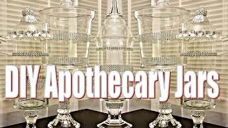 Dollar Tree DIY Apothecary Jars Using 95Dollar Tree Items [upl. by Giles856]