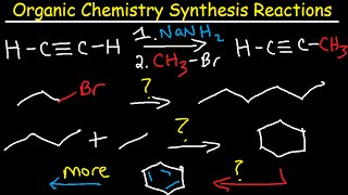 Organic Chemistry Synthesis Reactions  Examples and Practice Problems  Retrosynthesis [upl. by Aidnyc]