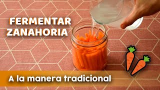 🥕CÓMO HACER ZANAHORIA FERMENTADA🥕 [upl. by Orville]