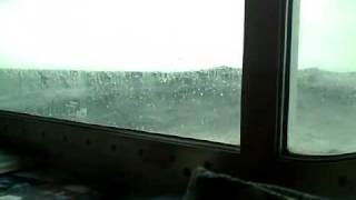 Big wave hits cabin window [upl. by Jobe499]