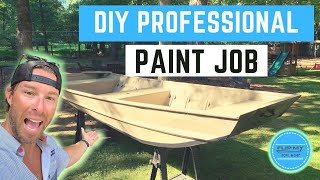 How to Paint A Jon Boat DIY Professionally 2020 [upl. by Rudolph]