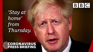 Boris Johnson announces fourweek England lockdown 🔴 Covid briefing BBC News live  BBC [upl. by Ainoyek955]