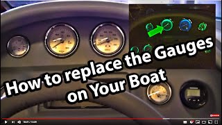 How to Replace the Gauges in your boat [upl. by Asyla946]