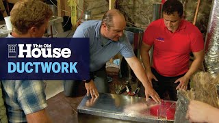 How to Install Ductwork  This Old House [upl. by Atiekram]