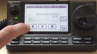 Icom 7100 Voice TX Keyer Feature Demonstration [upl. by Musette]