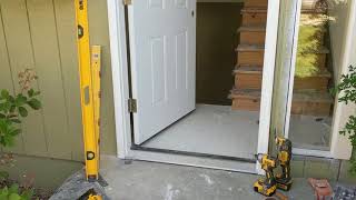 Jeld Wen Front Door Installation  Really crappy products and craftsmanship PART 1 [upl. by Milurd910]