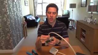 How To install a CAT6 Network Faceplate Socket amp RJ45 Plug using soild core cable [upl. by Trautman12]