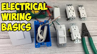 Home Electrical Wiring Basics  Tutorial 2022 [upl. by Eyllek980]