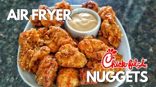 Chic Fil A Chicken Nuggets Copy Cat Recipe  Air Fryer Chicken Nuggets [upl. by Cutler]