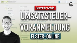 Umsatzsteuervoranmeldung 2020 Elster  Mein Elster Umsatzsteuervoranmeldung ausfüllen Anleitung [upl. by Assilat]