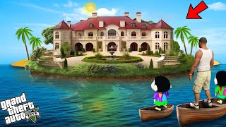 Franklin Buys Luxury Island Mansion To Surprise Shinchan amp Pinchan In GTA 5 [upl. by Einnig]