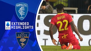 Empoli vs Lecce Extended Highlights  Serie A  CBS Sports Golazo [upl. by Atyekram971]