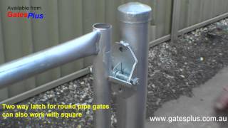 Gate Latch 2 way for round pipe and square [upl. by Anpas]