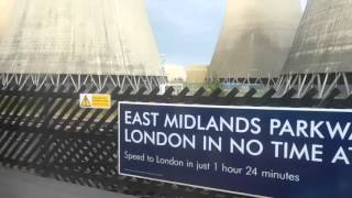 RatcliffeonSoar Power Station near East Midlands Parkway station [upl. by Chien]