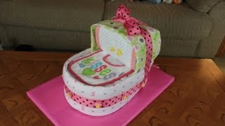 Bassinet Diaper Cake How To Make [upl. by Bronson]