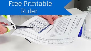 Free Printable Ruler  How To Measure Jar Bottles and More [upl. by Barbara499]