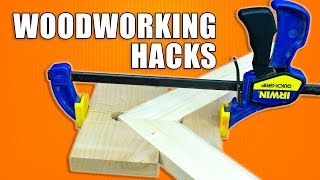 Woodworking Tips and Tricks  5 Hacks for Clamps [upl. by Einna]