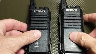 Retevis RT22 Two Way Radios [upl. by Ynnel]