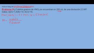 Ejercicios y problemas resueltos de disoluciones 10 [upl. by Mae]