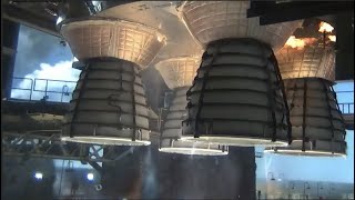 SLS Core Stage Hot Fire Test full duration [upl. by Vannie]