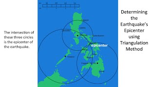 DETERMINING THE EARTHQUAKES EPICENTER  TRIANGULATION METHOD  MELC BASED  MODULE 3 [upl. by Nwahsear218]