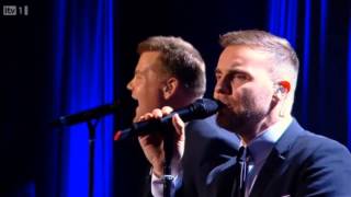 Gary Barlow amp James Corden  Pray  Manchester Apollo [upl. by Tiffany]