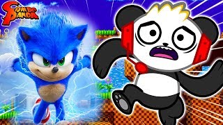 NEW SONIC THE HEDGEHOG Fastest Runner Challenge Lets Play with Combo Panda [upl. by Urbanus]