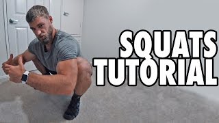 How to Perform the Bodyweight Squat  Exercise Tutorial [upl. by Kiersten417]