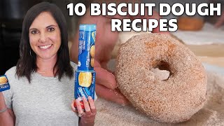 10 Canned Biscuit Dough Recipes  MyRecipes [upl. by Salkcin]