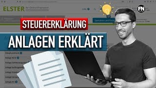 Steuererklärung Elster Anlagen und Formulare erklärt 2019 2020 [upl. by Oicnedif]