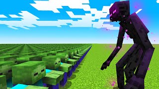 1000 Zombies vs Mutant Enderman [upl. by Lukey]