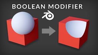 Blender Tutorial  Boolean Modifier 3D Modeling Essentials [upl. by Ahsiet]