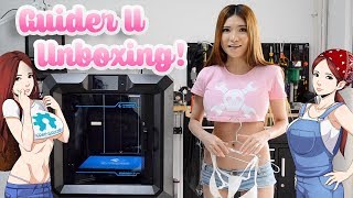 FlashForge Guider II Unboxing and Bikini Print [upl. by Wiburg]