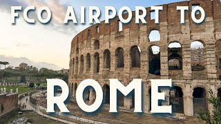 The Rome Airport Train Station How to Use the Leonardo Express [upl. by Acinoryt]