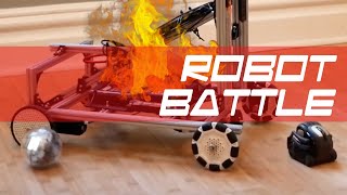 BATTLE Anki Vector Cozmo Sphero Bolt vs Rev Robotics [upl. by Ylrae369]