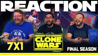 Star Wars The Clone Wars 7x1 REACTION quotThe Bad Batchquot [upl. by Anura]