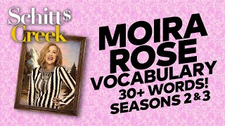 Moira Roses Vocabulary  Schitts Creek Seasons 2 amp 3 [upl. by Nyrrat25]